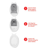 Bain Baleine MOBY® Smart Sling™ 3-en1 - Blanc-Skip Hop-SKI-9P466810-CLÉMENT