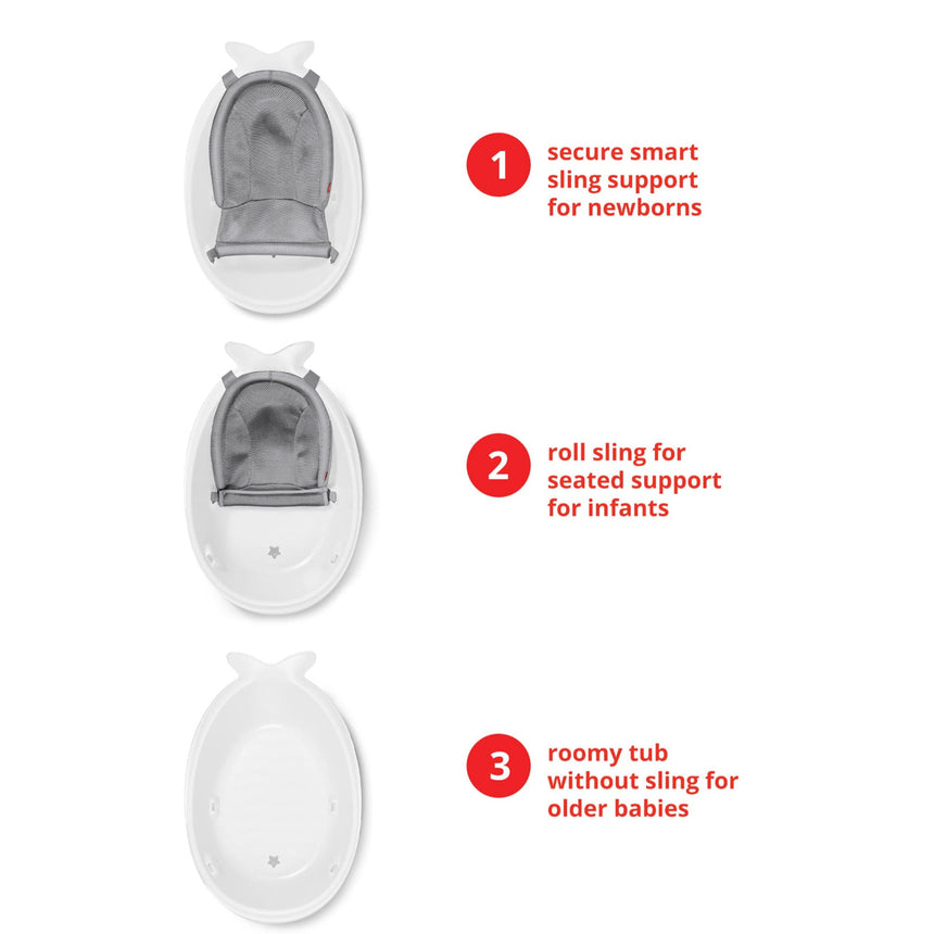 Bain Baleine MOBY® Smart Sling™ 3-en1 - Blanc-Skip Hop-SKI-9P466810-CLÉMENT