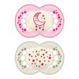 Suce Orthodontique (2) Night 6mois+- Rose Brille dans le noir-Mam Baby-SKL-C2164-024-4-CLÉMENT