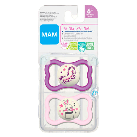 Suce Orthodontique (2) AirNight 6+mois-Mam Baby-SKL-C3474-024-41-CLÉMENT