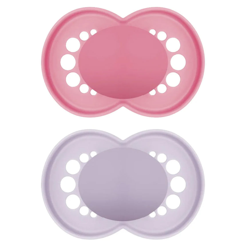 Suce Orthodontique (2) Matte 6-16mois - Rose-Mam Baby-SKL-C6884-024-41-CLÉMENT