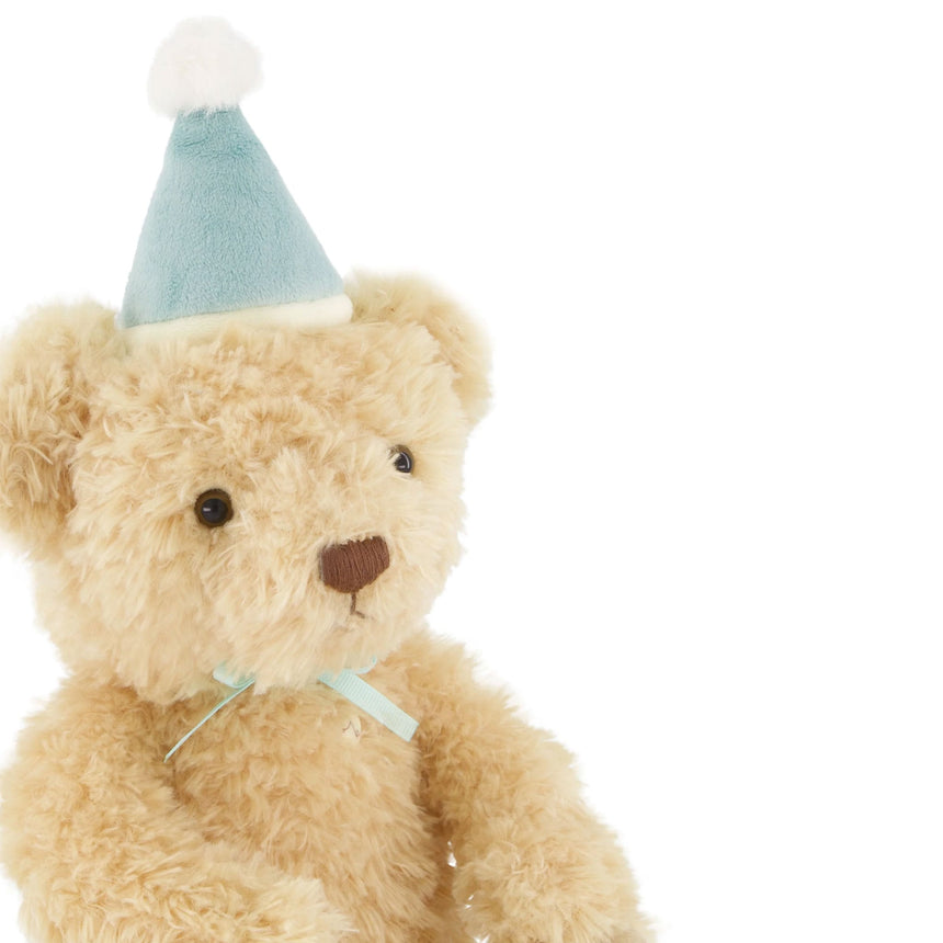 Ours Athur Anniversaire - Bleu-Snuggle Bunnies-SNB-SB-ARTHUR-SK-CLÉMENT