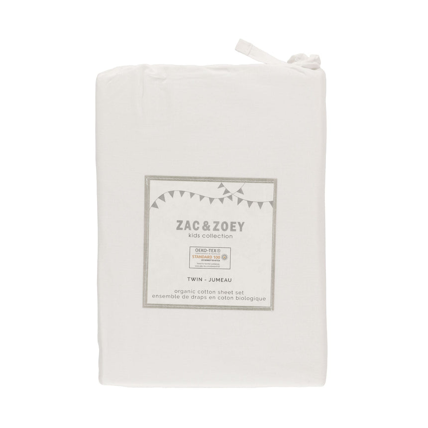Ensemble de Draps Lit Simple - Blanc-Textile City inc-TCI-1359968-CLÉMENT