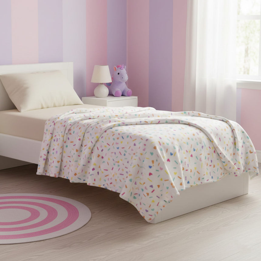 Couverture - Coeurs Confettis-Textile City inc-TCI-16879-CLÉMENT