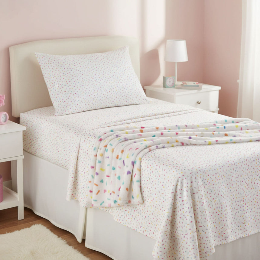 Couverture - Coeurs Confettis-Textile City inc-TCI-16879-CLÉMENT