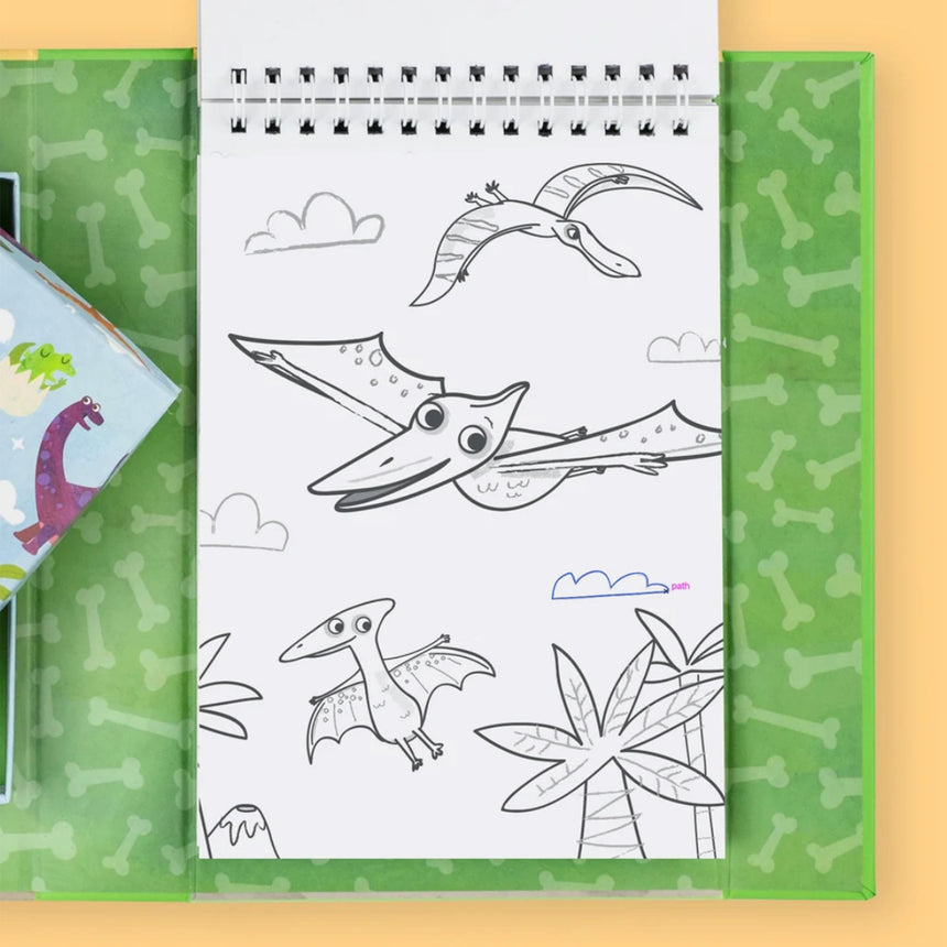 Ensemble de coloriage - Dinosaures-Tiger Tribe-TIG-14-013-CLÉMENT