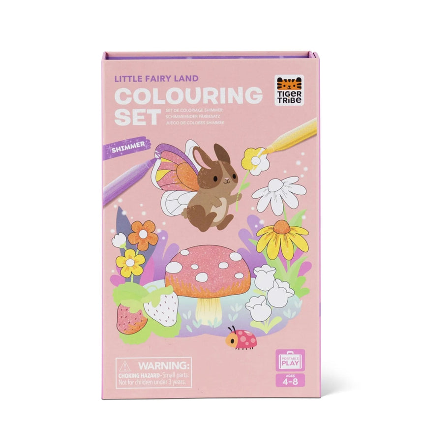 Ensemble de coloriage scintillant Little Fairy Land-Tiger Tribe-TIG-6-0351-CLÉMENT