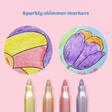 Ensemble de coloriage scintillant Little Fairy Land-Tiger Tribe-TIG-6-0351-CLÉMENT