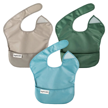 Bavoir (3) Imperméable - Charcoal / Gris / Olive-Tiny Twinkle-TIN-TT061-CLÉMENT