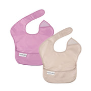 Bavoir Imperméable (2) - Lilas / Taupe-Tiny Twinkle-TIN-TT711-CLÉMENT