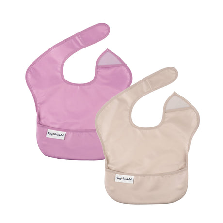Bavoir Imperméable (2) - Lilas / Taupe-Tiny Twinkle-TIN-TT711-CLÉMENT