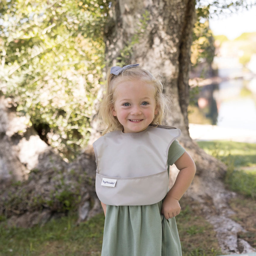 Bavoir Imperméable (2) - Lilas / Taupe-Tiny Twinkle-TIN-TT711-CLÉMENT