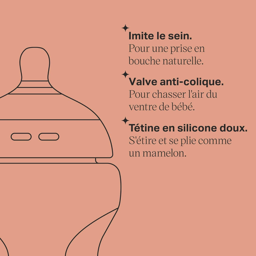 Biberon Anti-Colique (2) Natural 9oz-Tommee Tippee-TMT-66114626-CLÉMENT