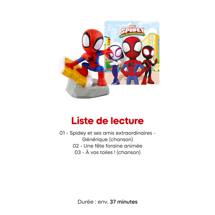 MARVEL Spidey et ses amis extraordinaires - Spidey Tonie Figurine (Français)-Tonies-TON-10001674-33-CLÉMENT