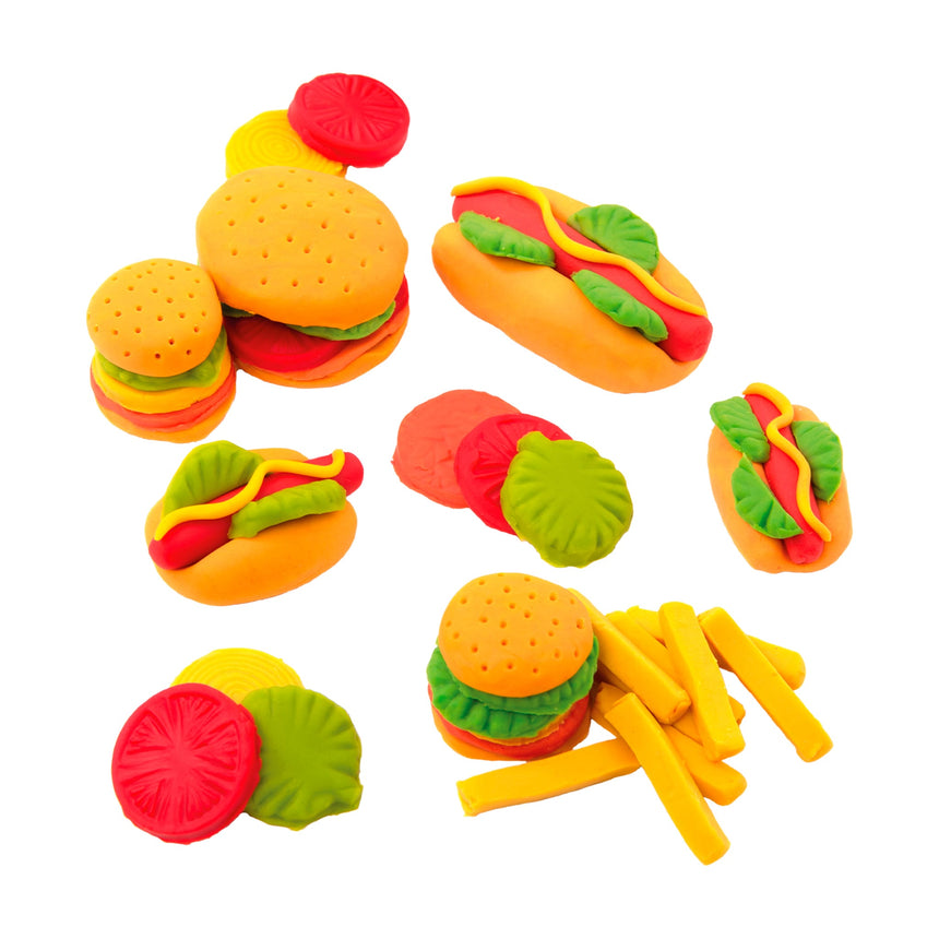 Trio Pâtes à Modeler - Hamburgers-Tutti Frutti-TUF-BJTT14702-CLÉMENT