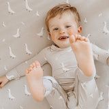 Drap Contour Bambou pour Lit de Bébé - Oies-Günamüna-UNA-1600GOOSE-CLÉMENT