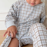 Combinaison de jour en molleton de bambou 3-6mois - Plaid-Günamüna-UNA-8101PLAID3-CLÉMENT
