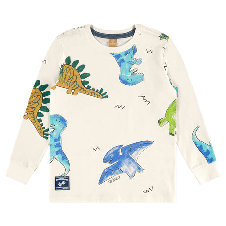 T-shirt Dinos 2-8ans-Up Baby-Ivoire-2-UPB-46642-AB2478-CLÉMENT
