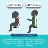 Siège d'appoint ergonomique Boost - Gris-Upseat-UPS-401-CLÉMENT