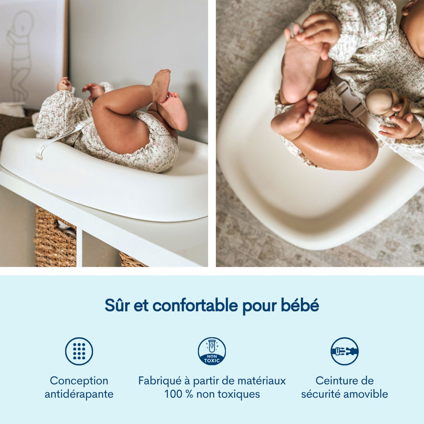 Matelas à langer facile à nettoyer - Rose-Upseat-UPS-803-CLÉMENT