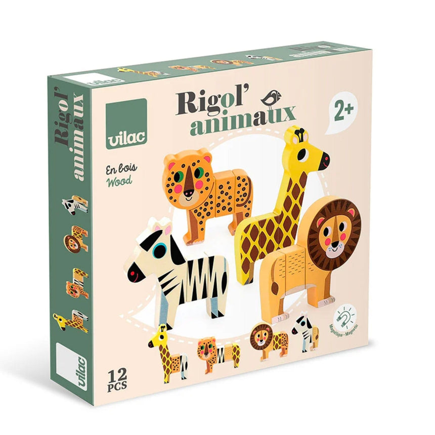 Rigol’animo Savane - Animaux magnétiques - Ingela P. Arrhenius-Vilac-VLC-V7703S-CLÉMENT