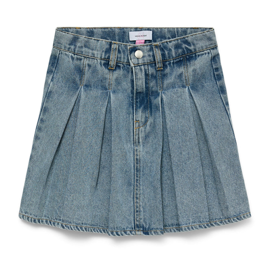 Jupe Plissée Danni 7-14ans-Vero Moda-Denim-7-8-VMO-10335391-CLÉMENT