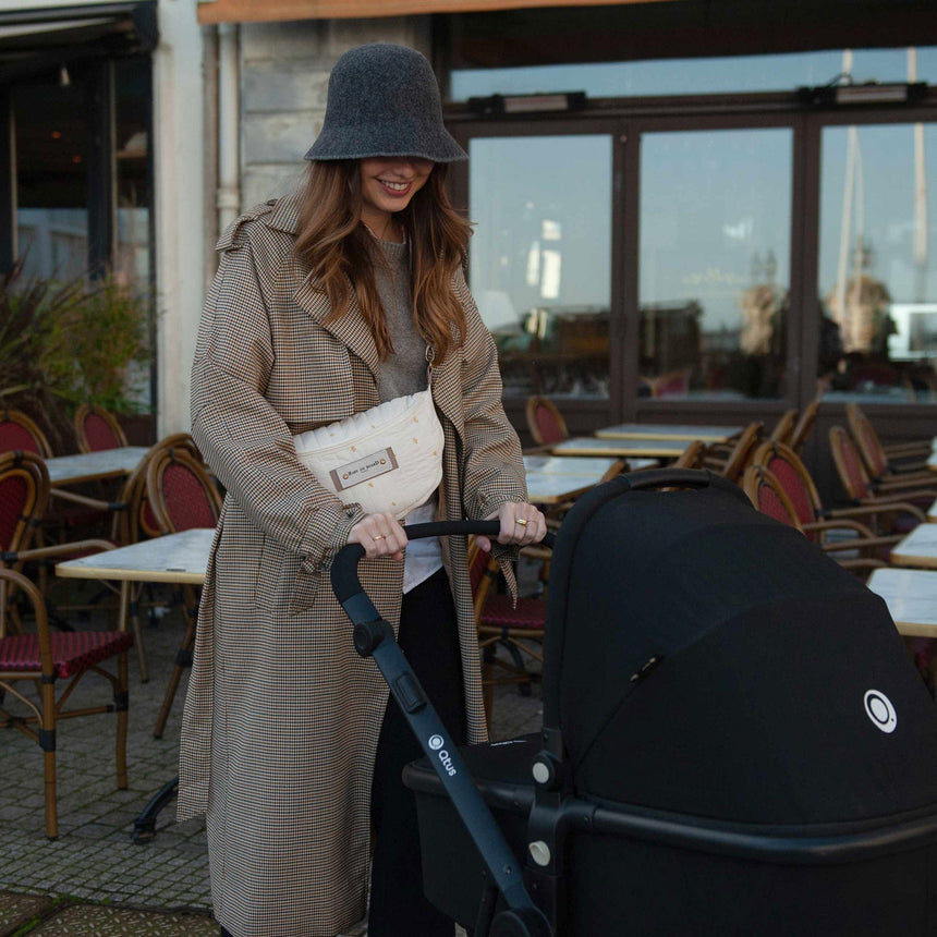 Sac à Langer Banane Avec Bandoulière Armelle - Beige-Baby on board-YND-BOB-2202-CLÉMENT