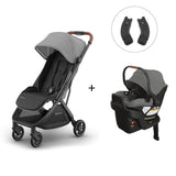 Minu V3 Stroller + Aria V2 Infant Car Seat + Adapters - Greyson