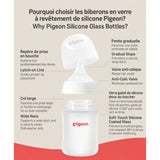 Biberons en Verre et Silicone (2) 5oz-Pigeon-PIG-PG83220-CLÉMENT